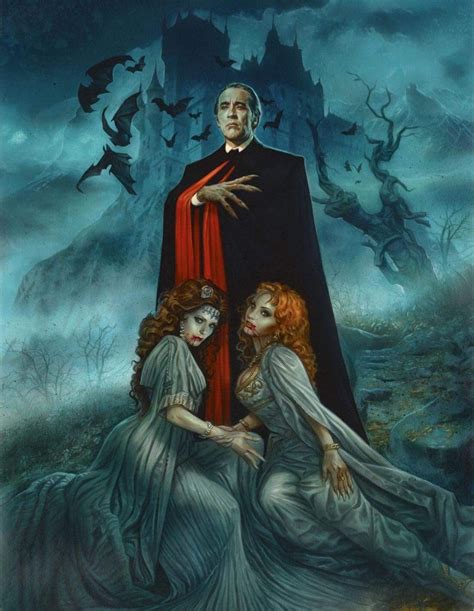 Dracula ~ Christopher Lee Art ~ Vampire Movies, Vampire Art, Vampire ...