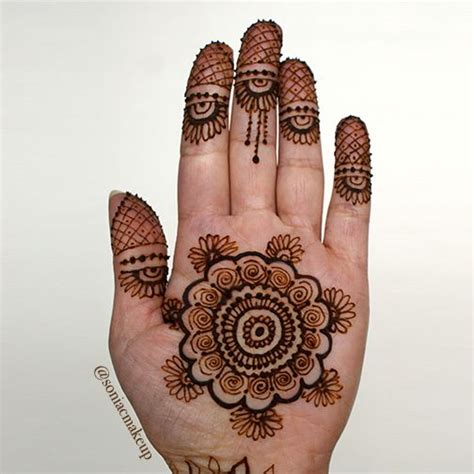 Arabic Henna Flower Designs