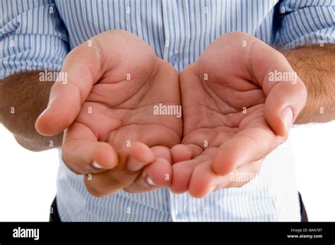 man's holding hand gesture Stock Photo - Alamy