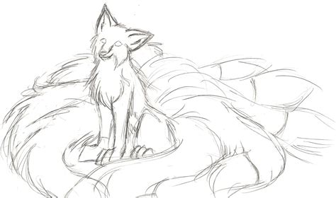 Kitsune Drawing at GetDrawings | Free download