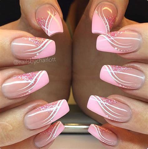 Con ondas Elegant Bridal Nails, Elegant Nails, Stylish Nails, Classy ...