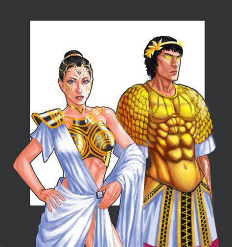 Request - Helios and Athena by Kachakacha on DeviantArt