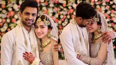 Shoaib Malik gets married to Pakistani actor Sana Javed, shares wedding ...