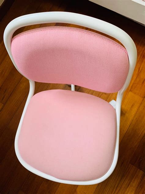 Ikea pink kids desk chair, Furniture, Tables & Chairs on Carousell