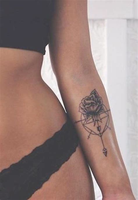 Tattoos: Rose Inner Forearm Tattoo Ideas for Teenagers - Floral Flower ...