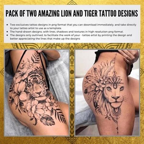 Tiger Vs Lion Tattoo