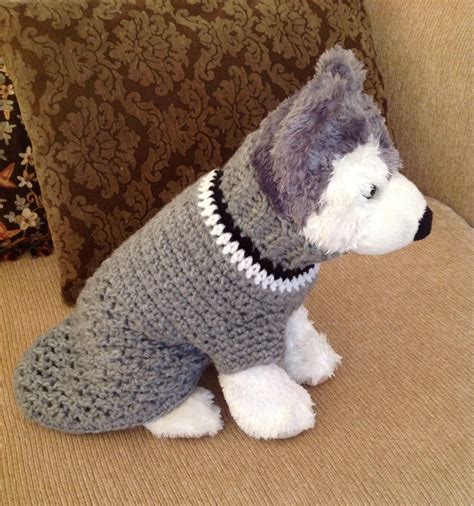 Free Dog Sweater Patterns To Crochet You Need Three Colours And ...