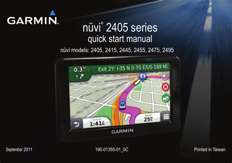 Garmin nuvi 2415 GPS Quick start manual PDF View/Download