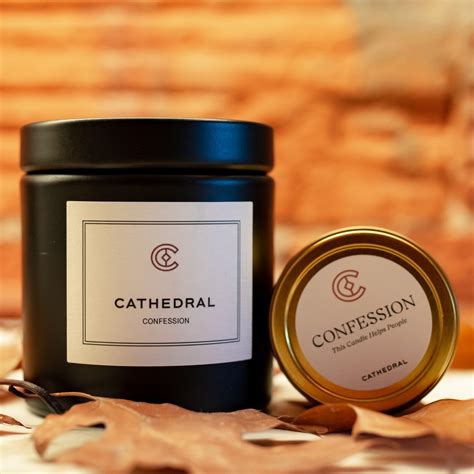 Confession – Gold Tin Candle : Cathedral