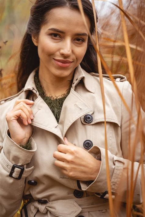 Positive Delighted Female Person Demonstrating Her Smile Stock Image ...