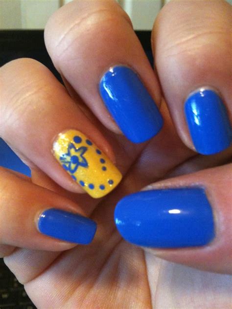 Nail Designs Yellow And Blue | Daily Nail Art And Design