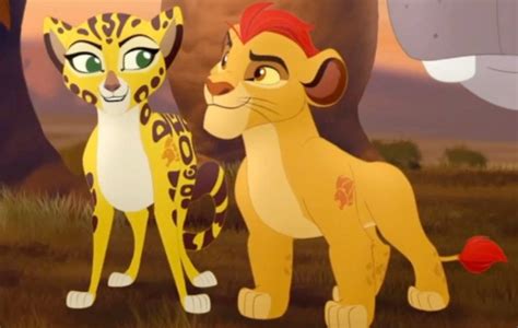 Kion and Fuli look at each other by riomadagascarkfp1 on DeviantArt