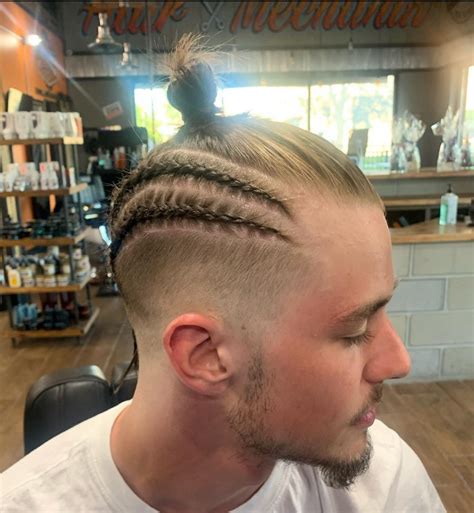 Mohawk Hairstyle With Braids For Men