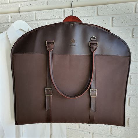 Leather Garment Bag Travel Garment Bag Carry-on Garment Bag With ...