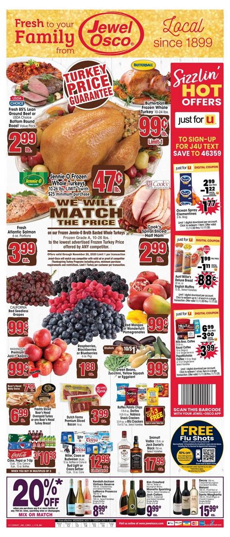 Jewel Osco Weekly Ad Nov 11 – Nov 17, 2020