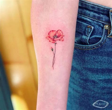 Pin by Allison Sisk on Tattoos | Red poppy tattoo, Black ink tattoos ...