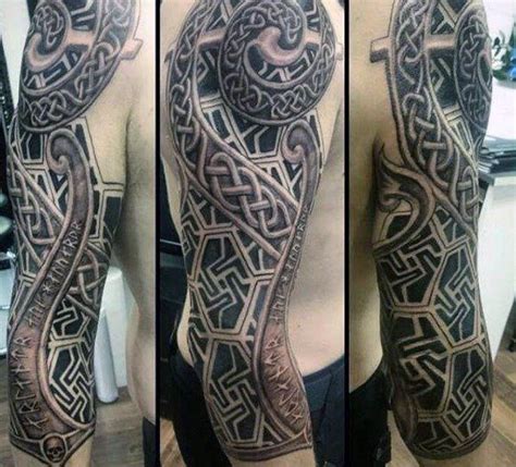 40 Celtic Sleeve Tattoo Designs für Männer - Manly Ink-Ideen #Celtic # ...