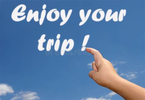 Enjoy your trip in the stock image. Image of good, writes - 109613567