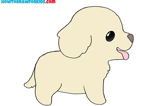 How to Draw an Easy Puppy - Easy Drawing Tutorial For Kids