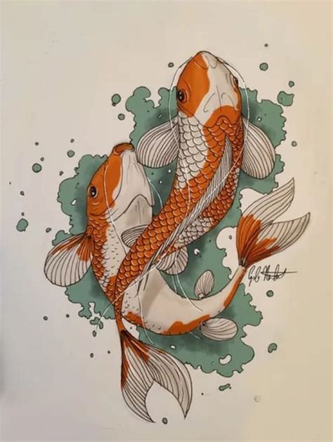 Koi Fish Drawing, Fish Drawings, Art Drawings Sketches, Koi Fish Tattoo ...