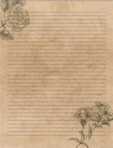 Blank Lined Journal Paper, Printable Junk Journal Paper, Blank Journal ...