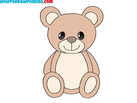 How to Draw an Easy Teddy Bear - Easy Drawing Tutorial For Kids