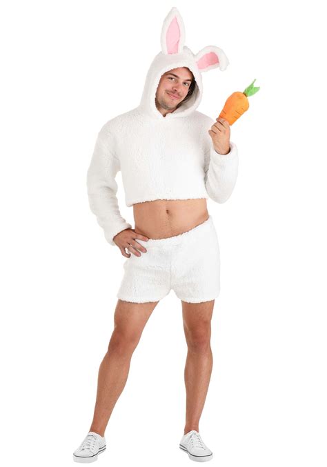 Sexy Men's White Bunny Costume