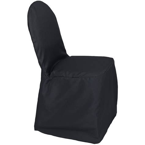 Polyester Chair Cover Black - Your Chair Covers Inc.