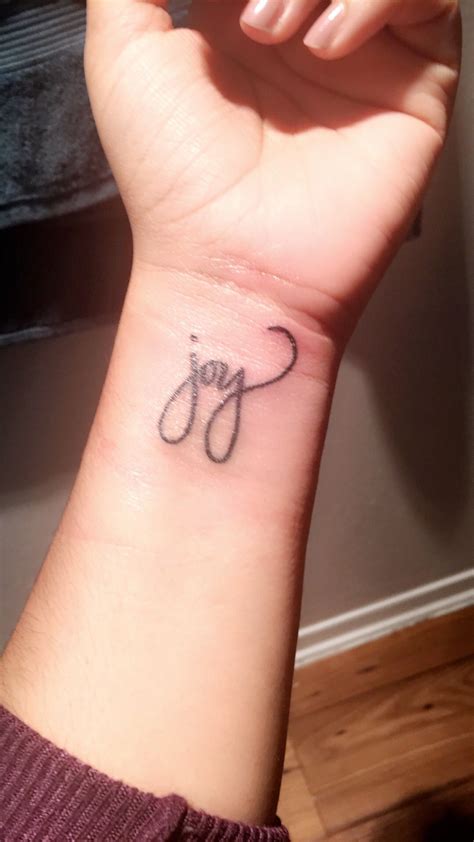 My "joy" tattoo Más Tattoos And Piercings, Tattos, Joy Tattoo, Infinity ...