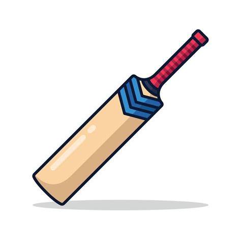 Cricket Bat Cartoon Style 16283763 Vector Art at Vecteezy