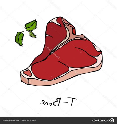 T Bone Steak Vector at Vectorified.com | Collection of T Bone Steak ...