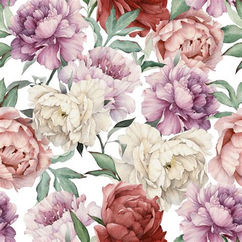 Watercolor Peony Wallpapers - Top Free Watercolor Peony Backgrounds ...