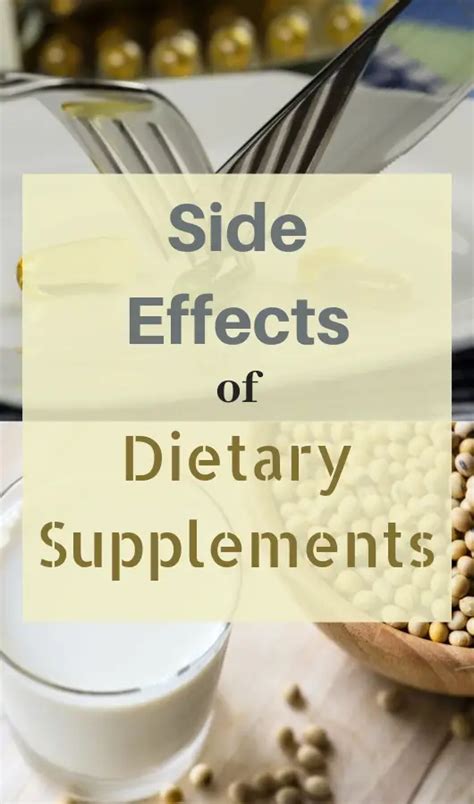 Side Effects and Benefits of Dietary Supplements - its-obvious