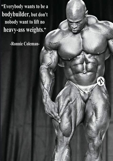 RONNIE COLEMAN WALL POSTER MUSCLE BODYBUILDING BIG RON GYM (SZ: A4 A3 ...