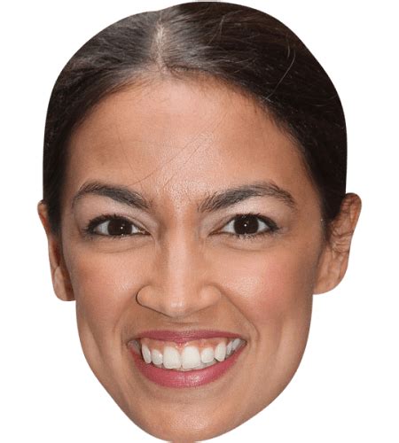 Alexandria Ocasio-Cortez (Smile) Celebrity Mask - Celebrity Cutouts