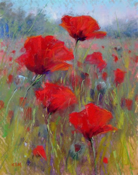 poppies painting - Google Search Red Poppy Painting, Poppy Art, Flower ...