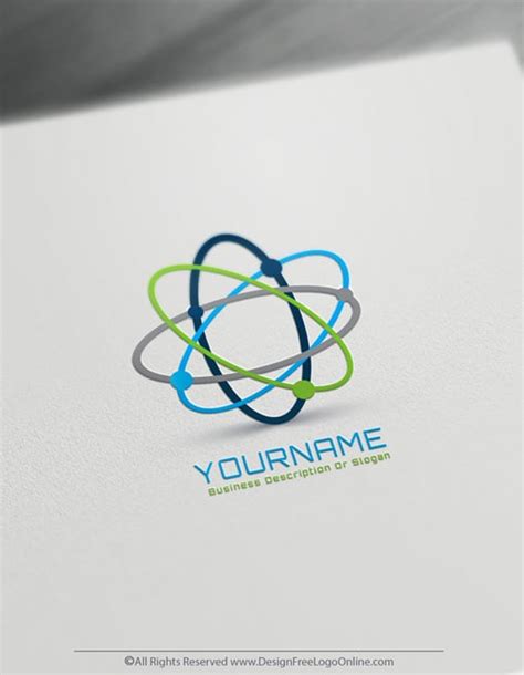 Design a Science Logo with Synergy Atom Logo Template