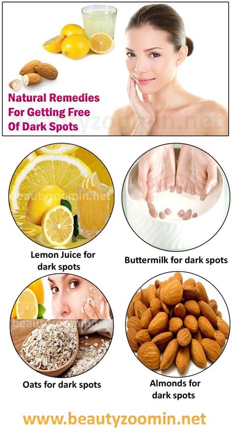 Natural Remedies For Getting Free Of Dark Spots - Beautyzoomin | Brown ...