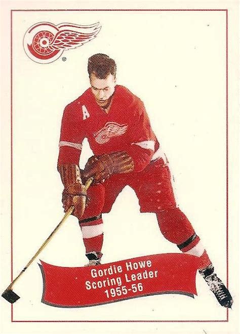 #171 Gordie Howe Detroit Red Wings Scoring Leader 1955-56 | Detroit red ...