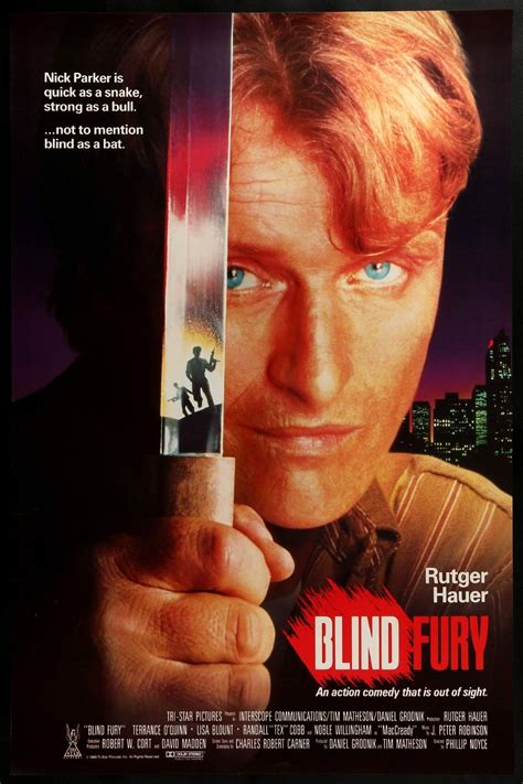 Blind Fury (1989) | Blind fury, Movie posters, Rutger hauer