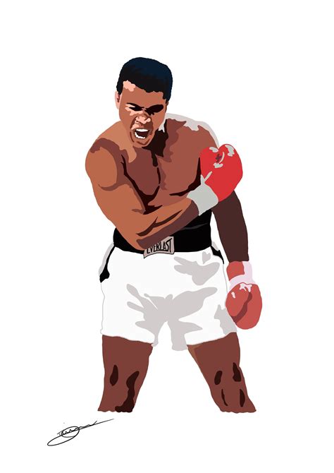 Muhammad Ali A4 Digital Art Print - Etsy