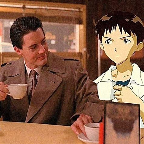 shinji is me every morning #damnfinecoffee - Swipe for more. Follow ...