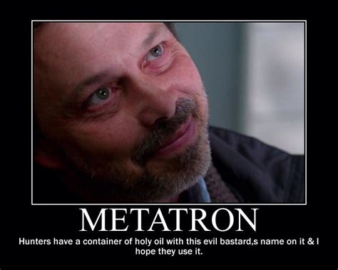 Metatron Supernatural---I do LOVE the actor though. He plays Metatron ...