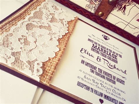 Rustic Printable Wedding Invitations