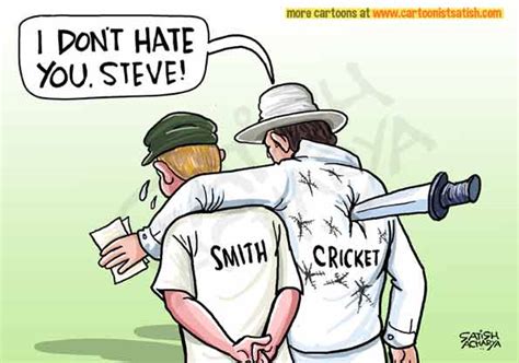 Steve Smith apologises... | CartoonistSatish.Com