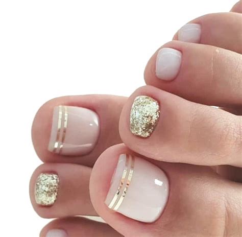 The Best Gold Toe Nail Designs Ideas - clowncoloringpages