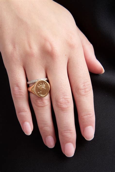 Custom Diamond and Gold Signet Ring — Turner & Tatler