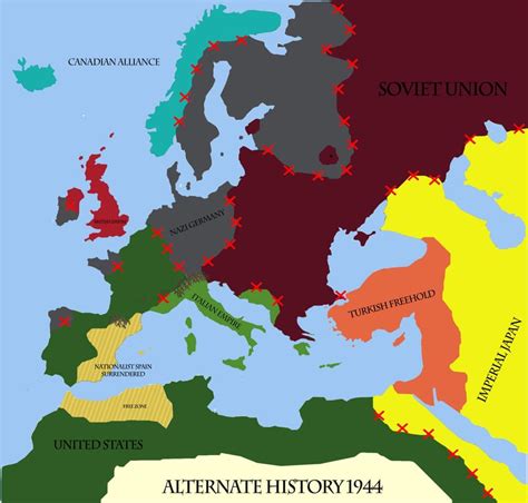 Alternate History WW2 (1944) : imaginarymaps