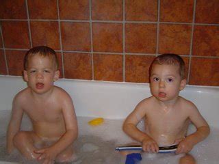 The Harrelson Family: The Boys' first Bubble Bath