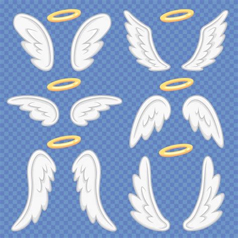 Cartoon angel wings Vector | Premium Download